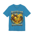 Discipline Over Emotions Premium Graphic T-Shirt (Gold Heart) Printify