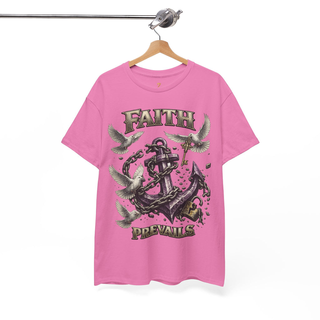 Adult Faith Prevails T‑Shirt (Purple Anchor) Printify
