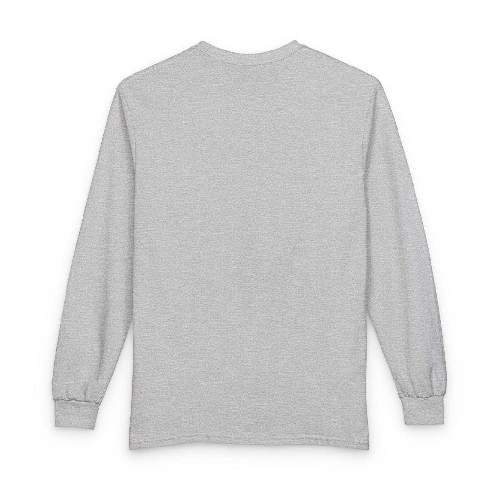 Long Sleeve Shirt — "Zealous For All" Gold Crown Logo, Printify