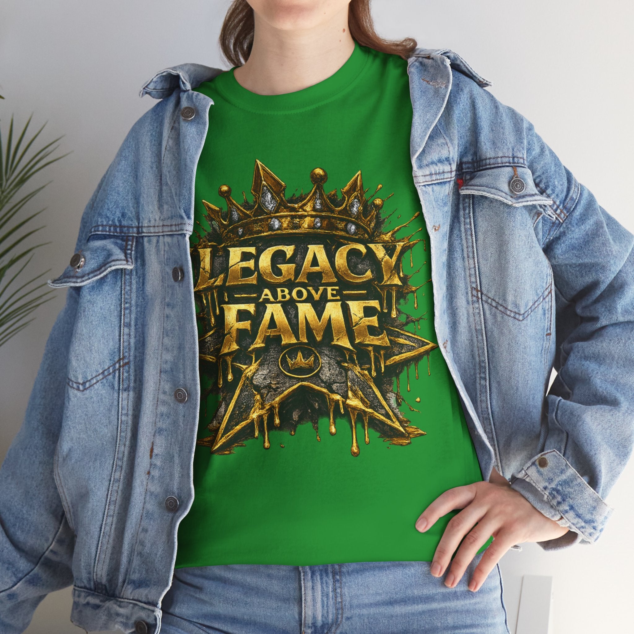 Adult Legacy Above Fame Graphic T-Shirt (Gold Drip) - Zealous For All