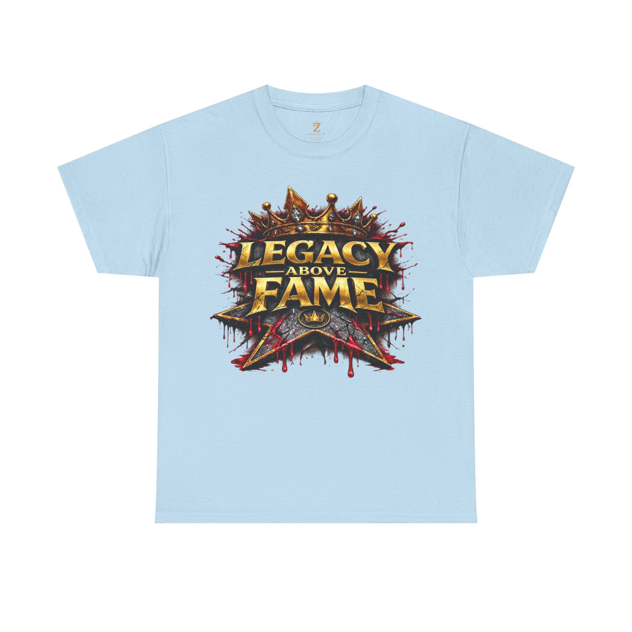 Adult Legacy Above Fame Graphic T-Shirt (Red Drip) - Zealous For All