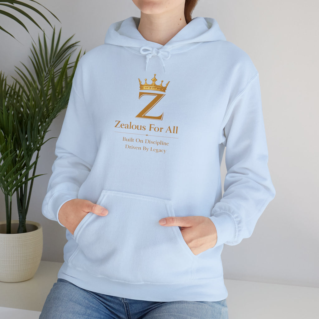Zealous For All Hoodie — Gold Logo - Zealous For All