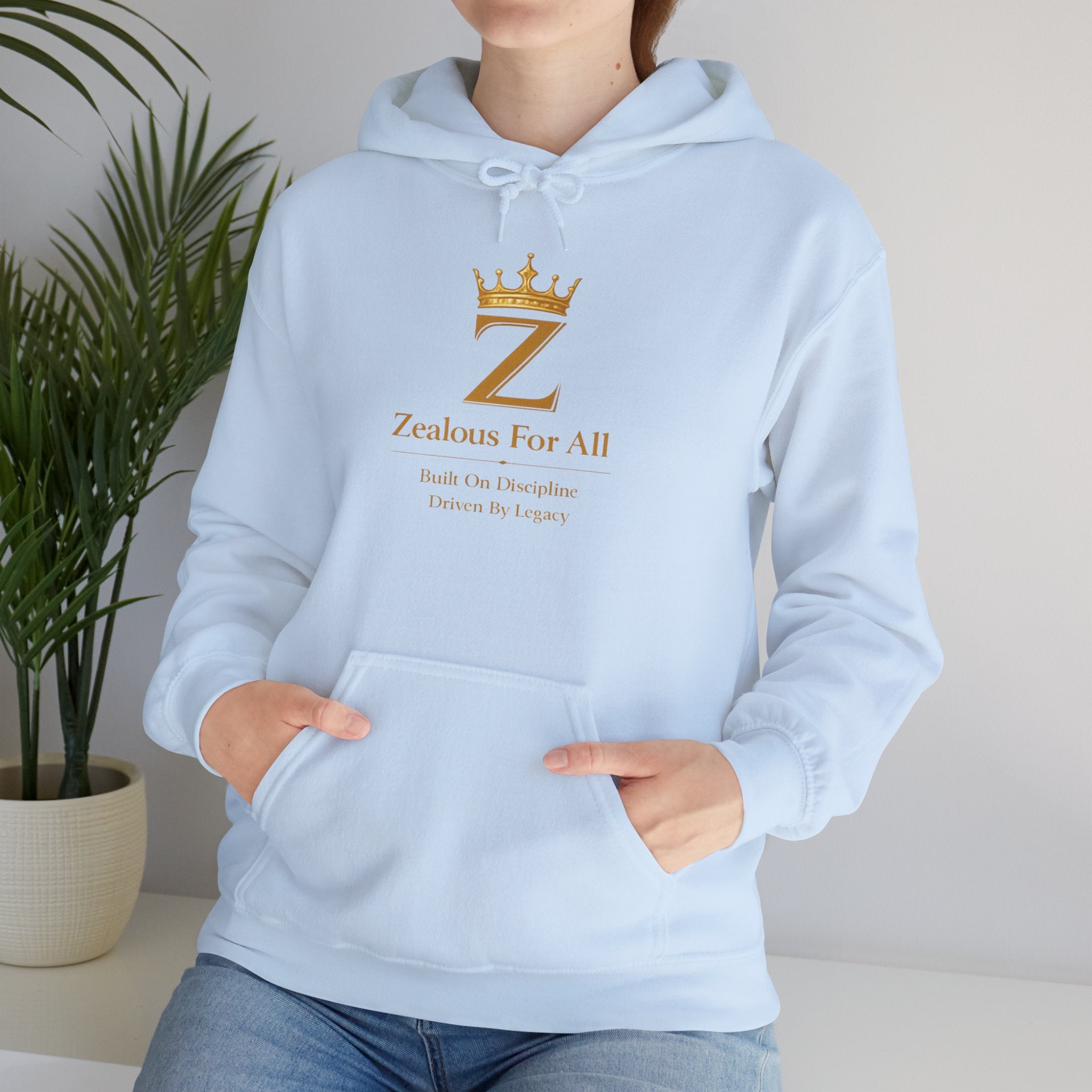 Zealous For All Hoodie — Gold Logo - Zealous For All