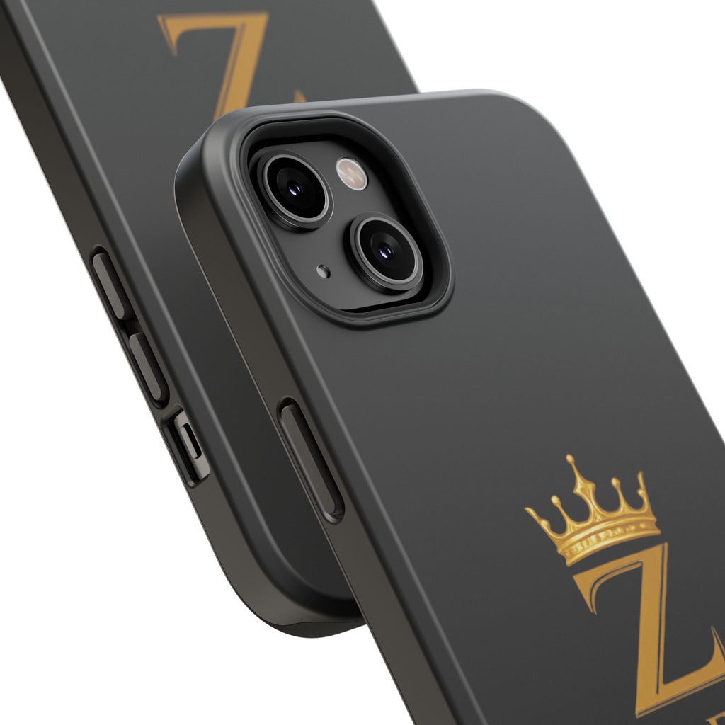 Phone Case — "Zealous For All" Gold Crown Impact-Resistant Case Printify