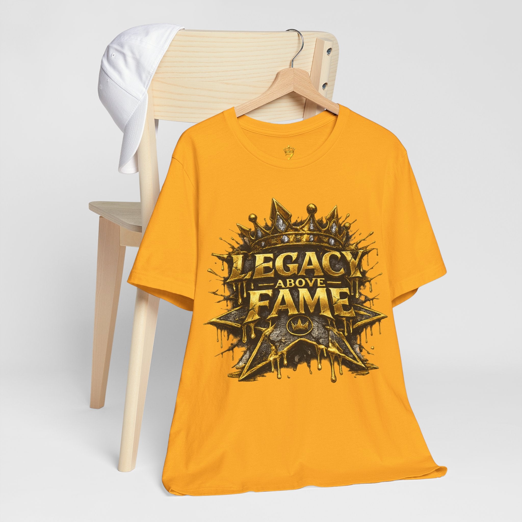 COMING SOON... Legacy Above Fame Graphic Tee (Gold Crown) Printify