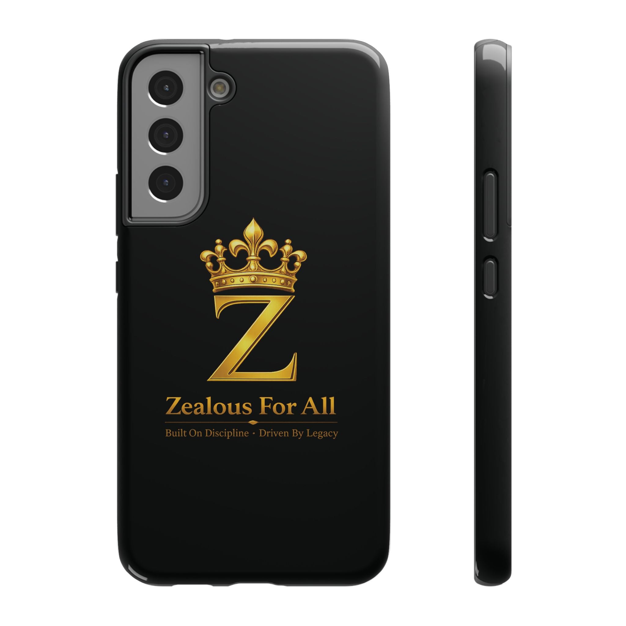 ZFA Phone Case  — "Zealous For All" Gold Crown Impact-Resistant Case Printify