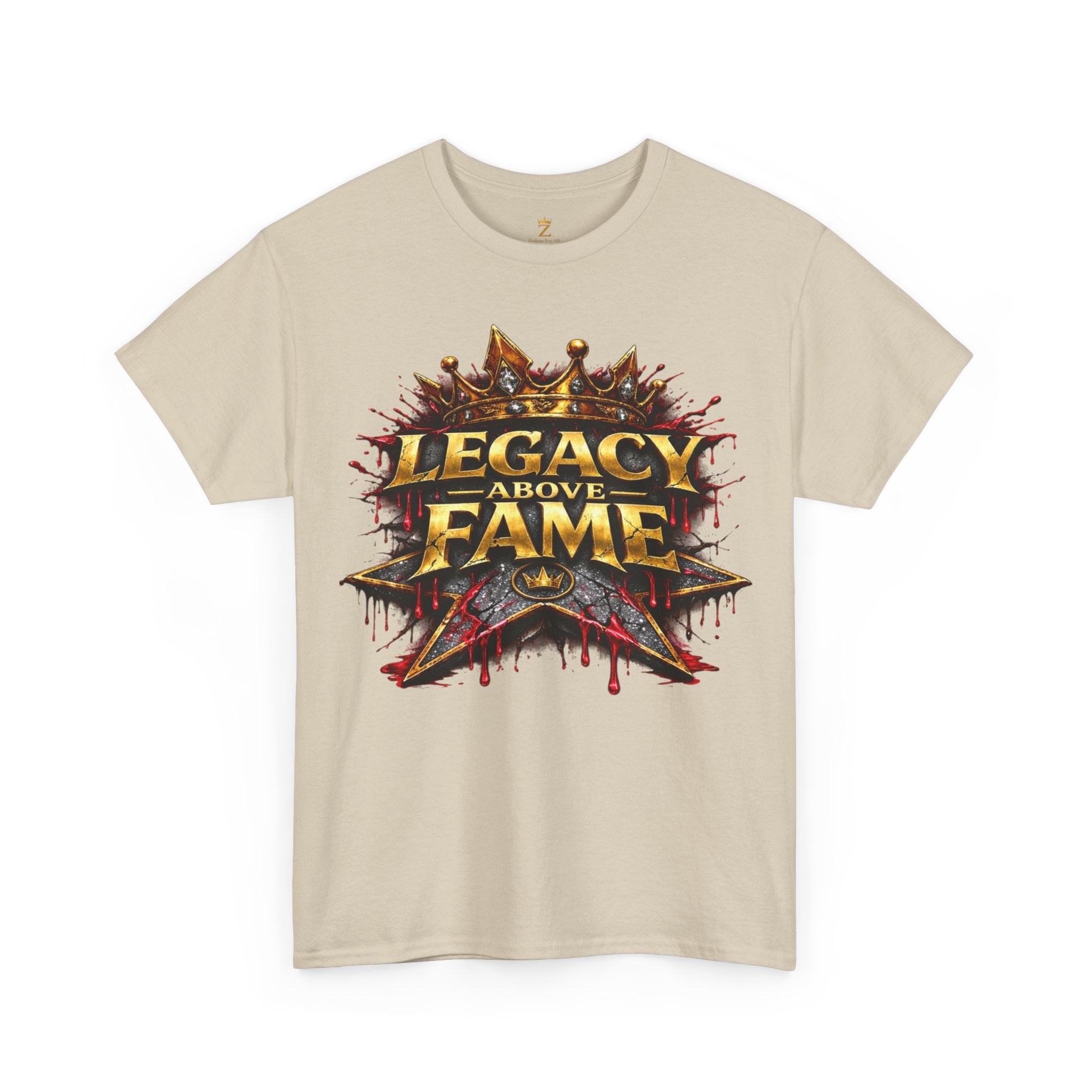 Adult Legacy Above Fame Graphic T-Shirt (Red Drip) - Zealous For All