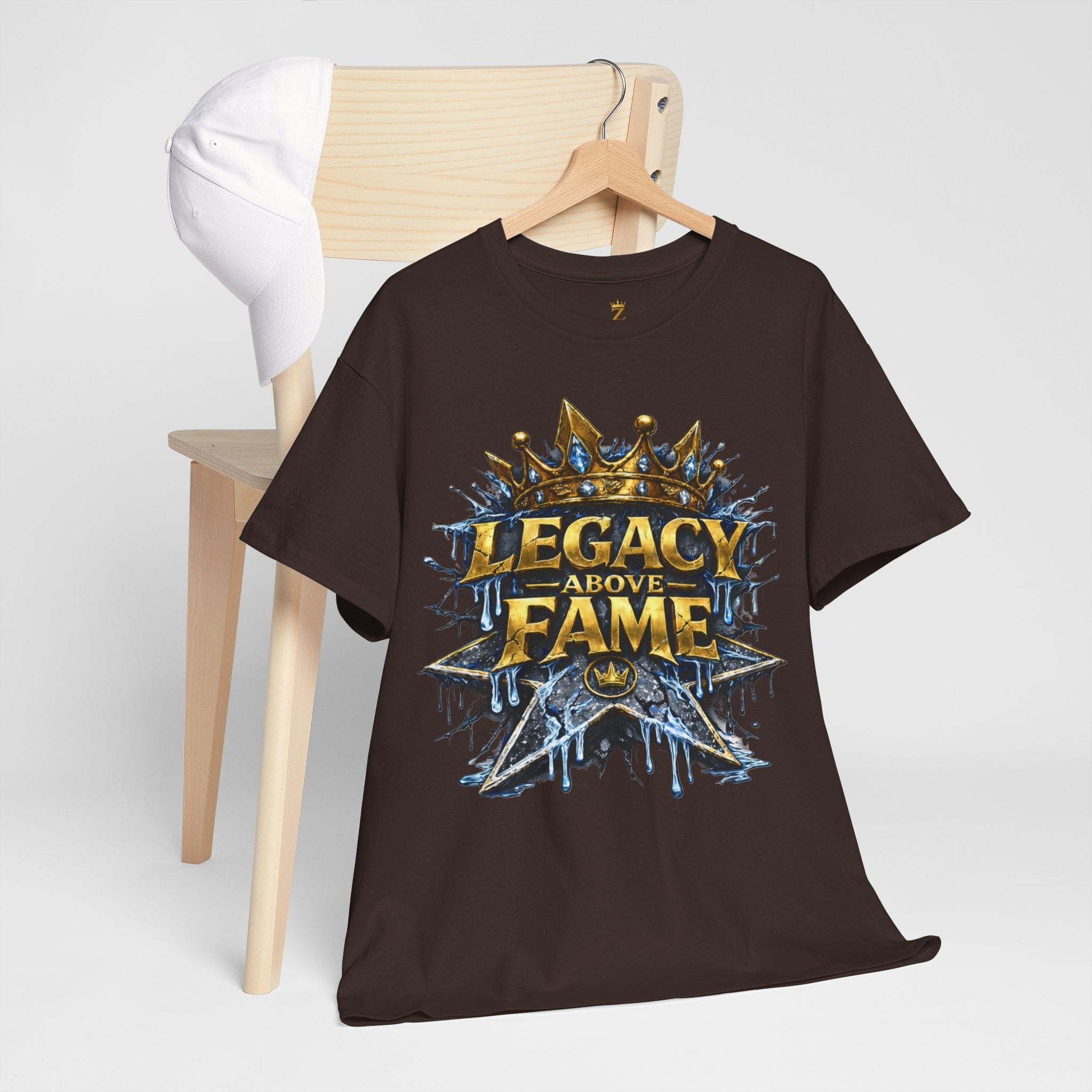 Adult Legacy Above Fame Graphic T-Shirt (Icy Blue Drip) - Zealous For All