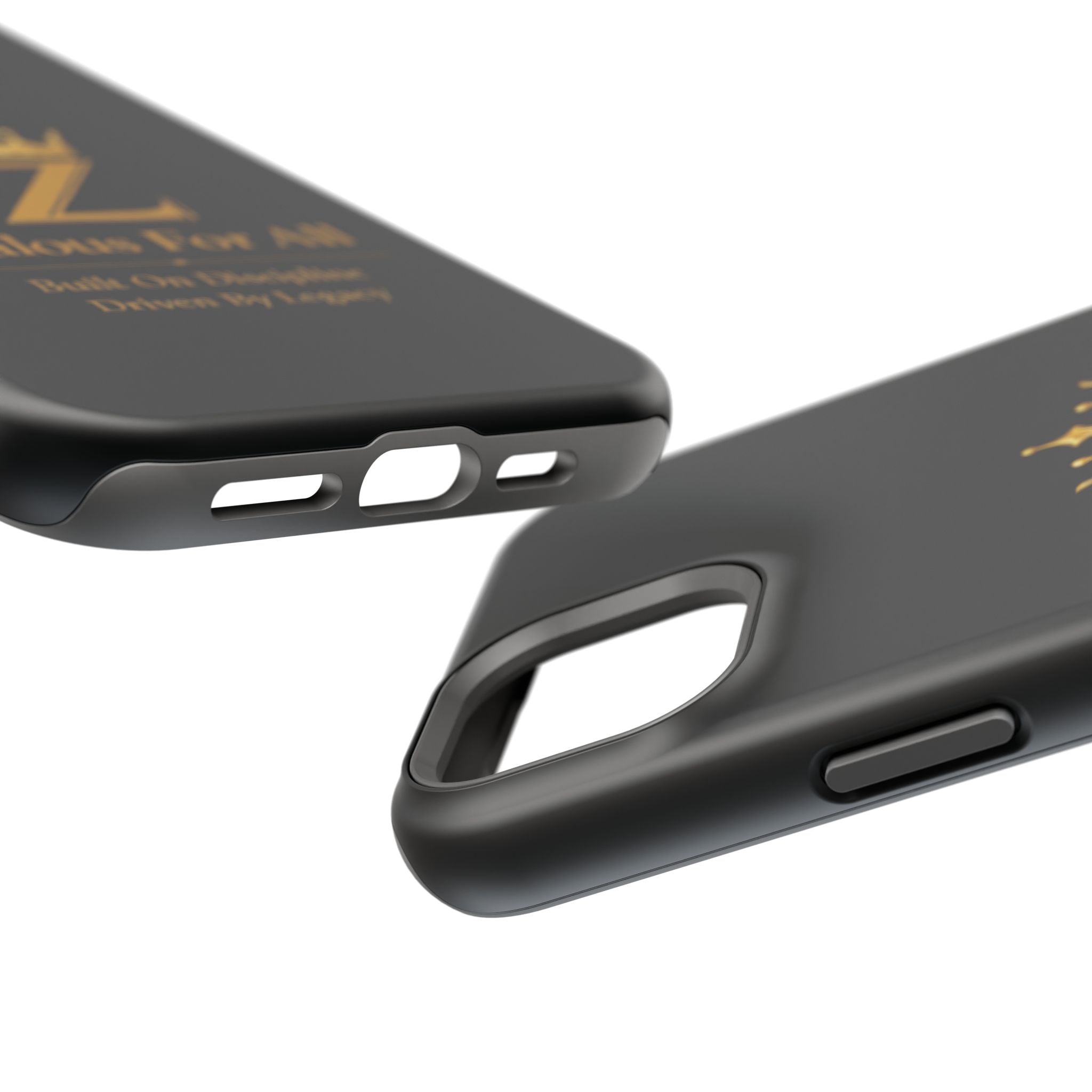 Phone Case — "Zealous For All" Gold Crown Impact-Resistant Case Printify