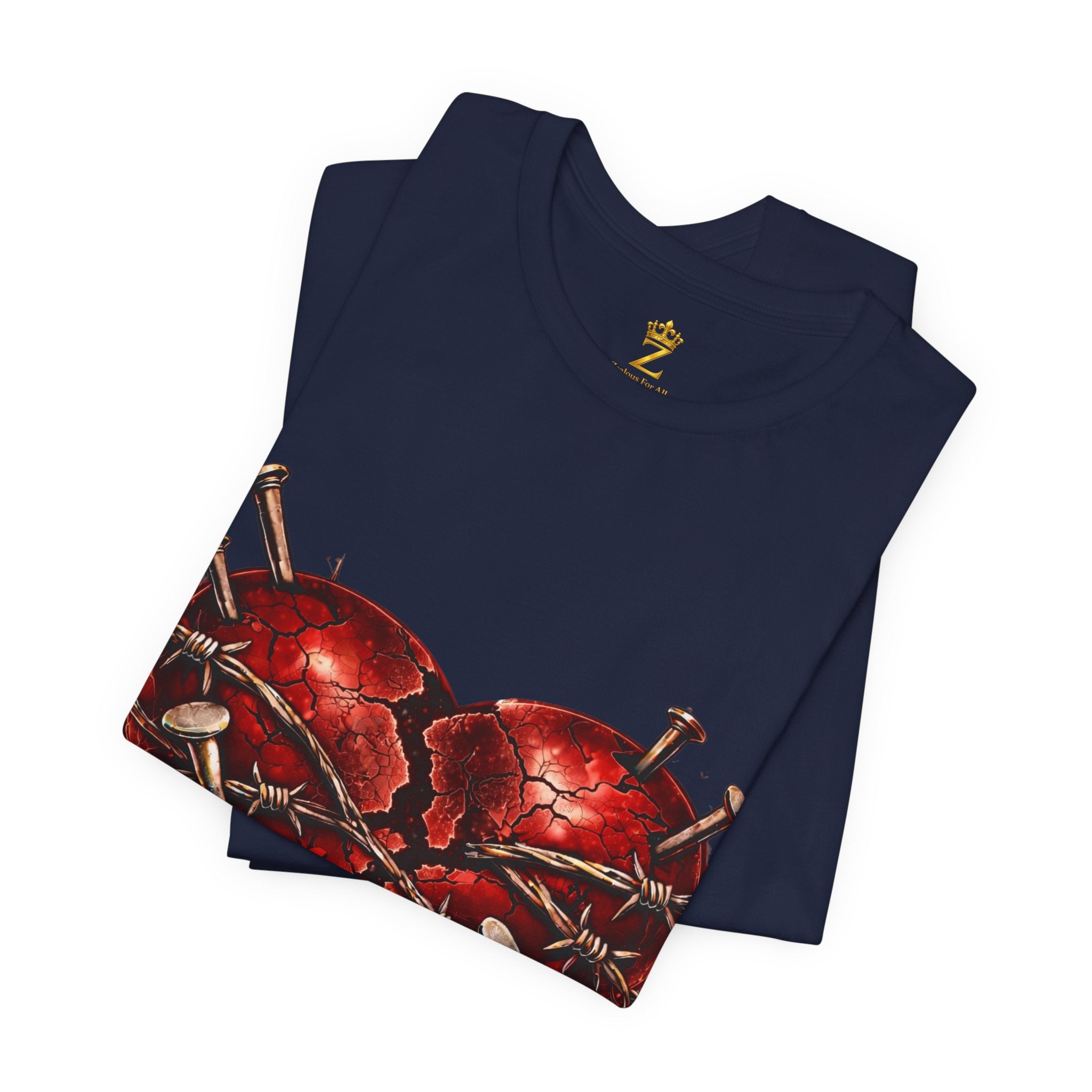 Red Heart T-Shirt (Discipline Over Emotions)