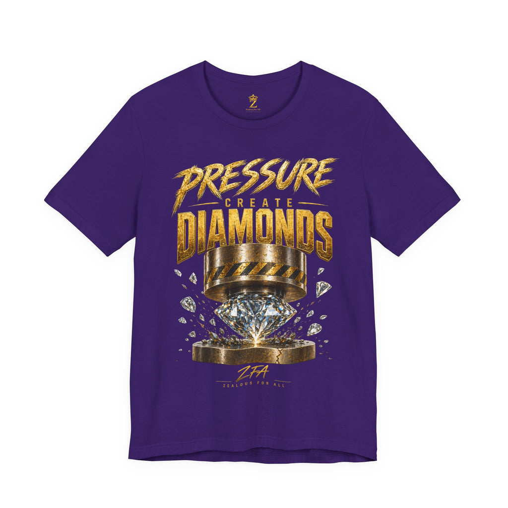 Pressure Create Diamonds T-Shirt — Motivational Graphic Tee