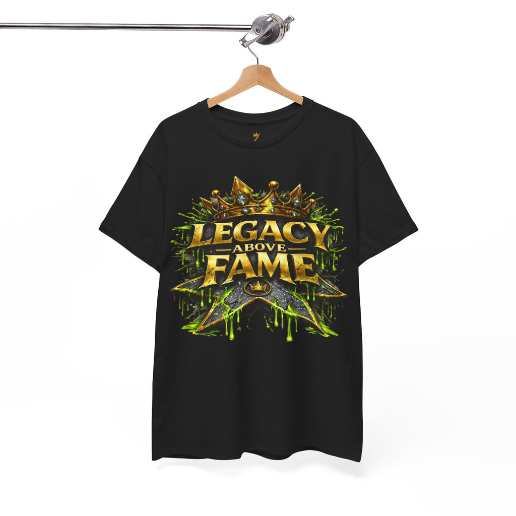 Adult Legacy Above Fame Graphic T-Shirt (Lime Green Drip) - Zealous For All