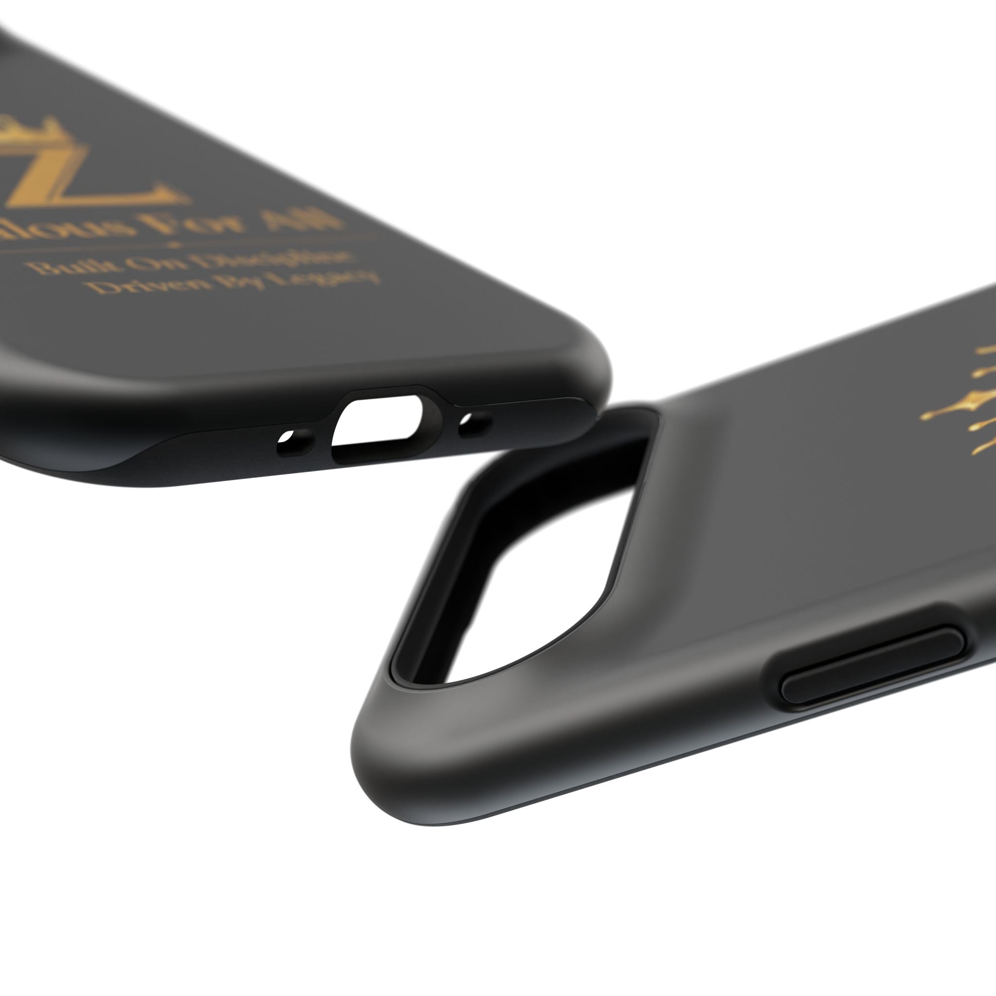 Phone Case — "Zealous For All" Gold Crown Impact-Resistant Case Printify