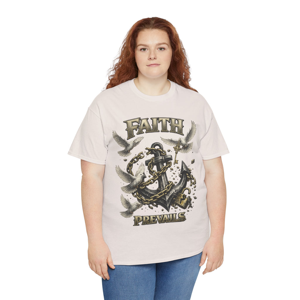 Adult Faith Prevails T‑Shirt (Black Anchor) Printify