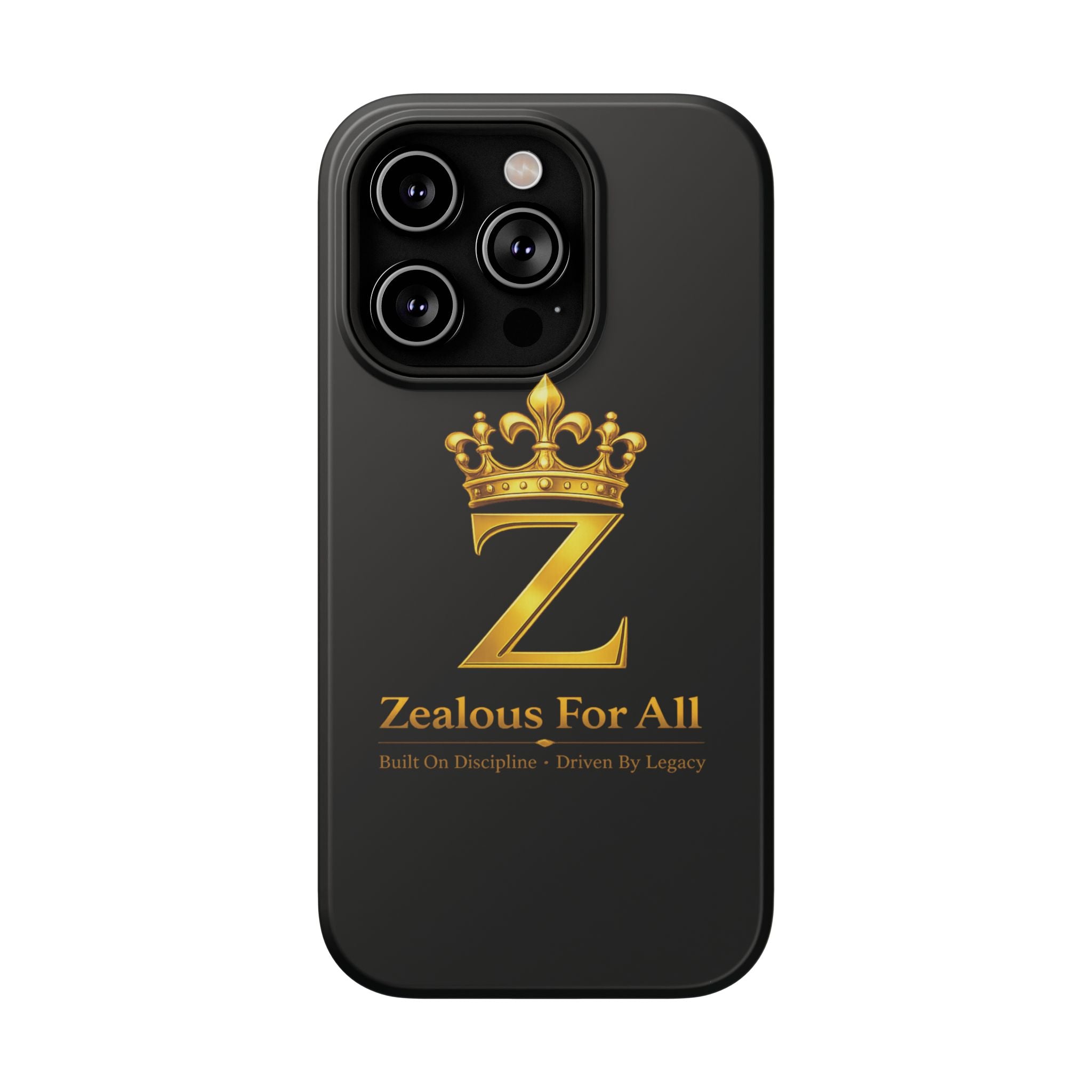 ZFA Phone Case  — "Zealous For All" Gold Crown Impact-Resistant Case Printify