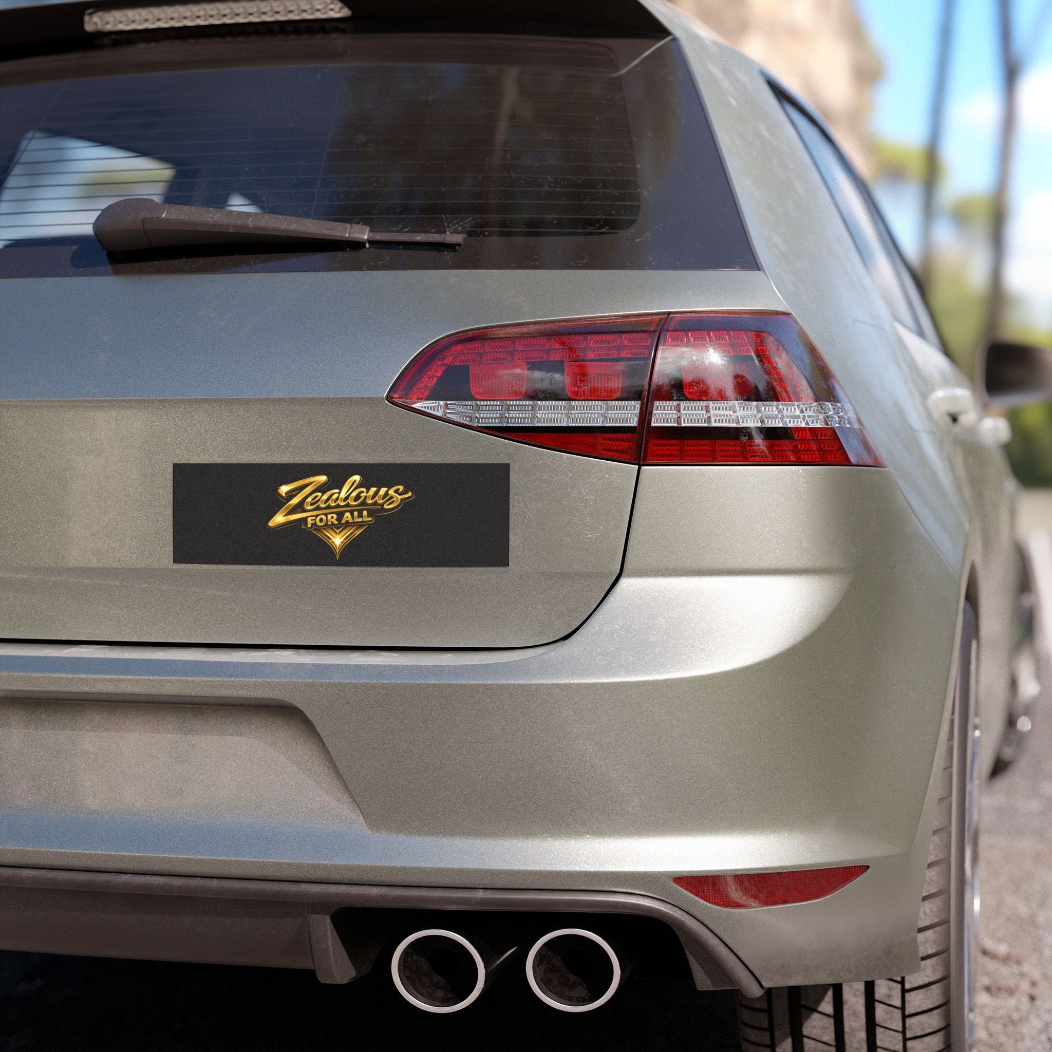 Car Magnet — Gold Crown 'Z' Logo with "Zealous For All"