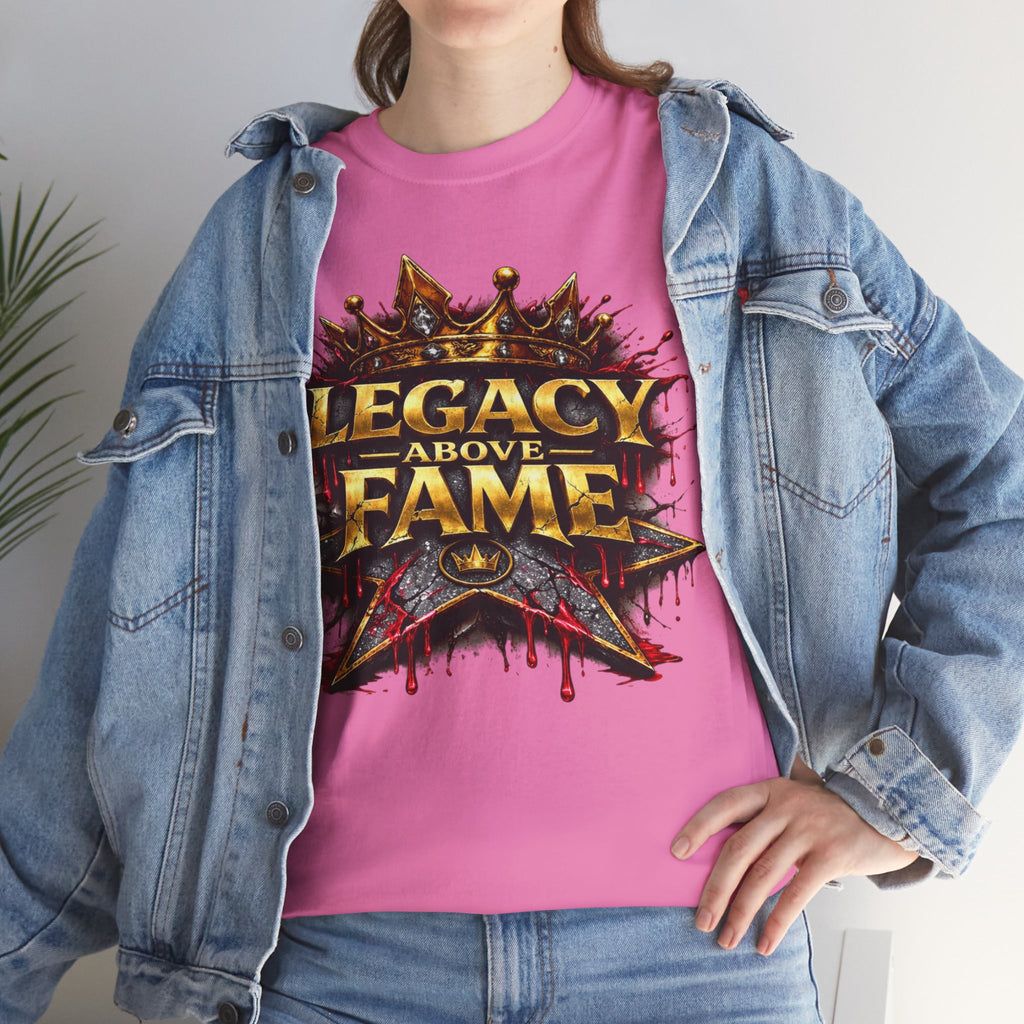 Adult Legacy Above Fame Graphic T-Shirt (Red Drip) - Zealous For All