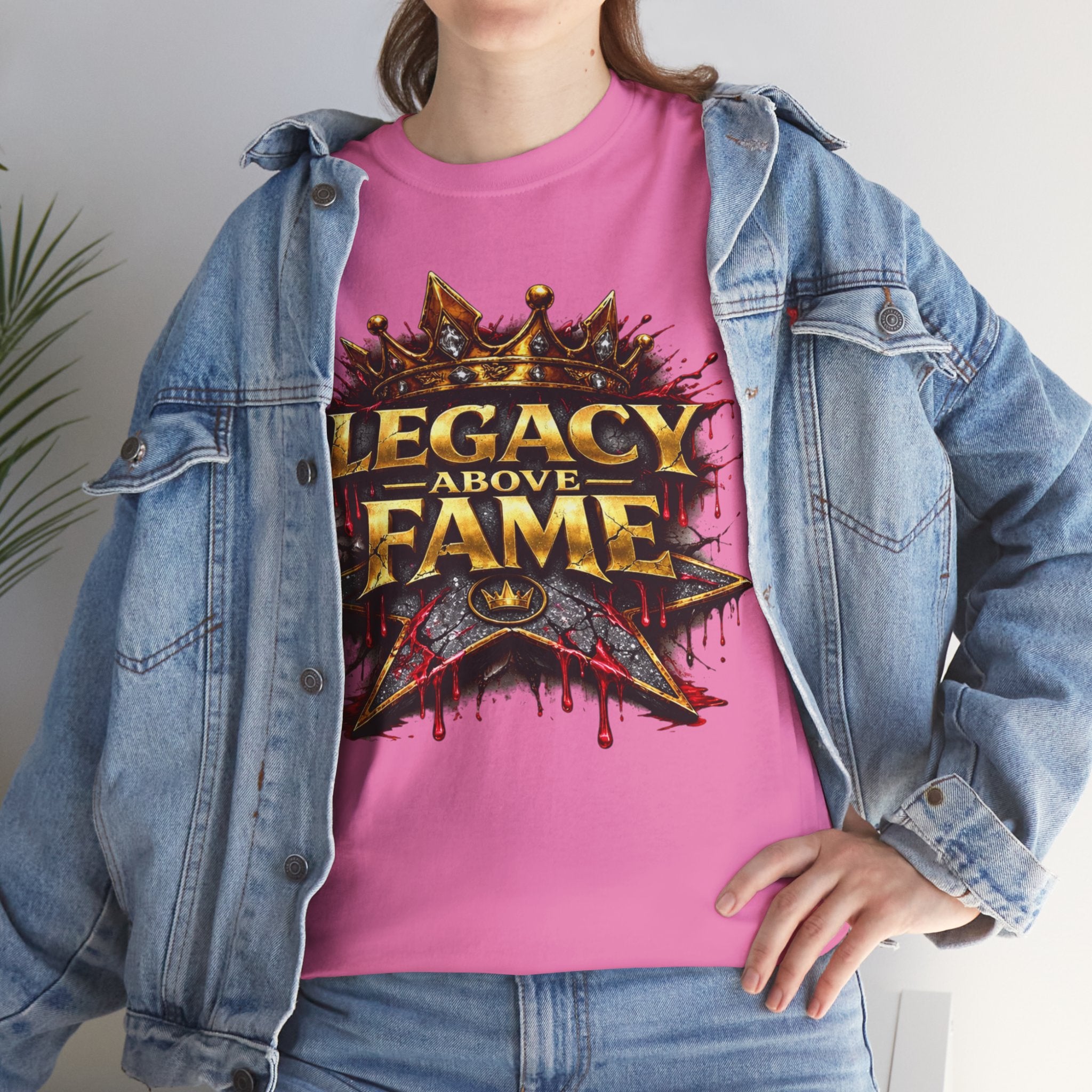 Adult Legacy Above Fame Graphic T-Shirt (Red Drip) - Zealous For All
