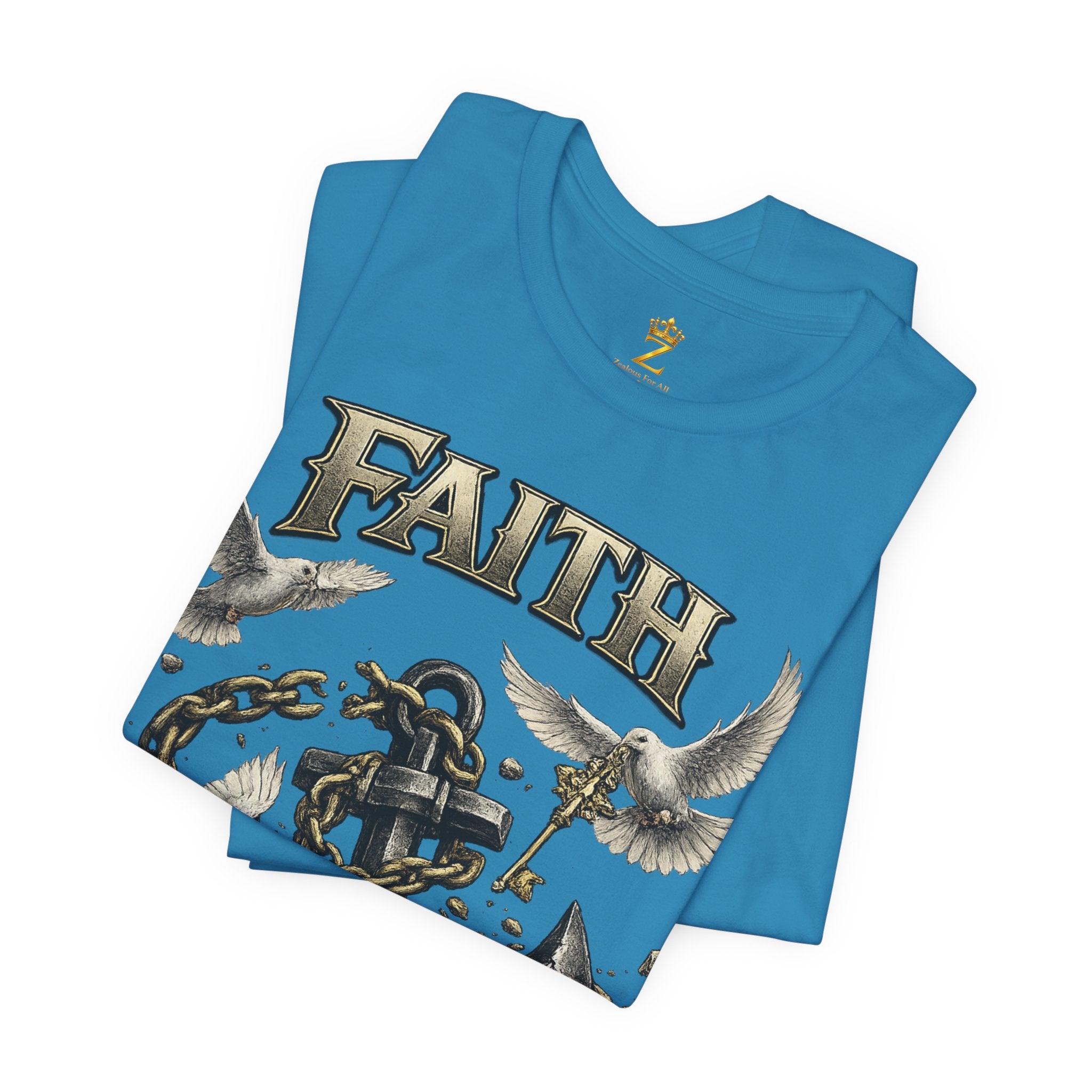 Faith Prevails T‑Shirt (Black Anchor) Printify