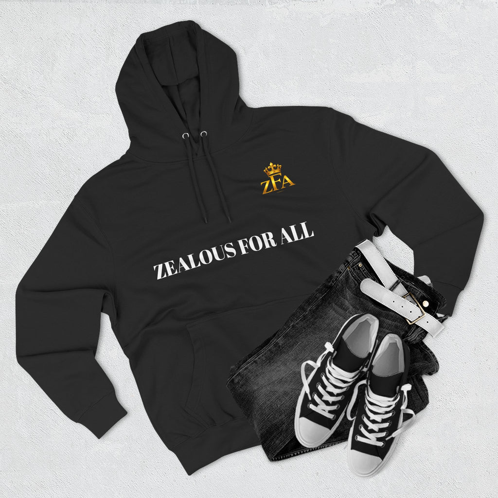 ZFA Premium Hoodie (White Words) Printify