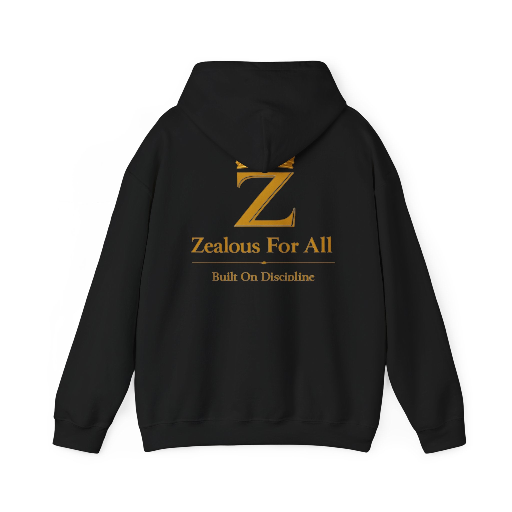 Zealous For All Hoodie — Gold Front Logo Sweatshirt - Zealous For All