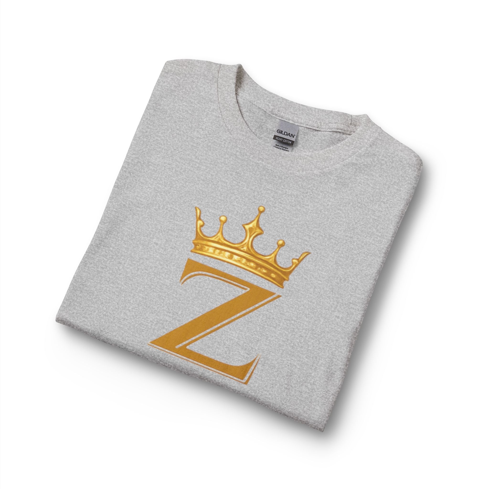 Long Sleeve Shirt — "Zealous For All" Gold Crown Logo, Motivational Athletic Streetwear Printify