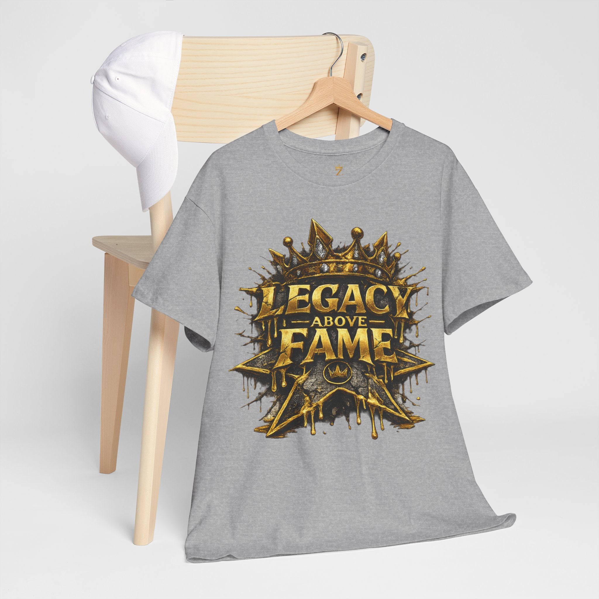 Adult Legacy Above Fame Graphic T-Shirt (Gold Drip) - Zealous For All
