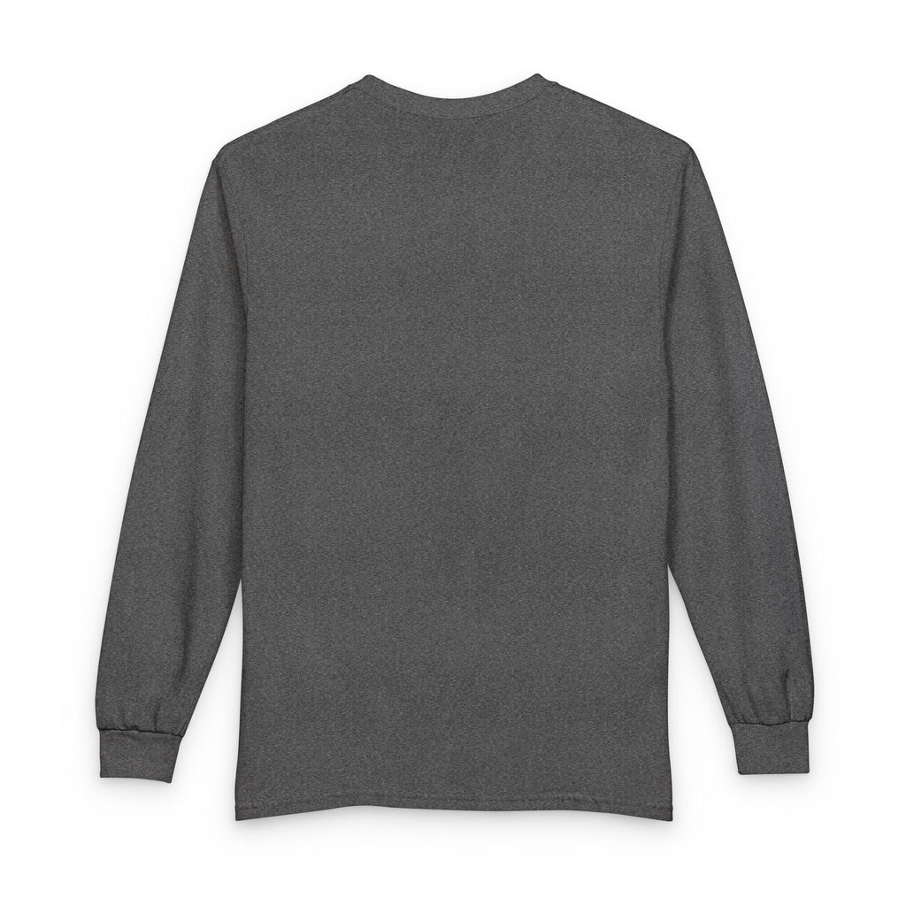 Long Sleeve Shirt — "Zealous For All" Gold Crown Logo, Printify