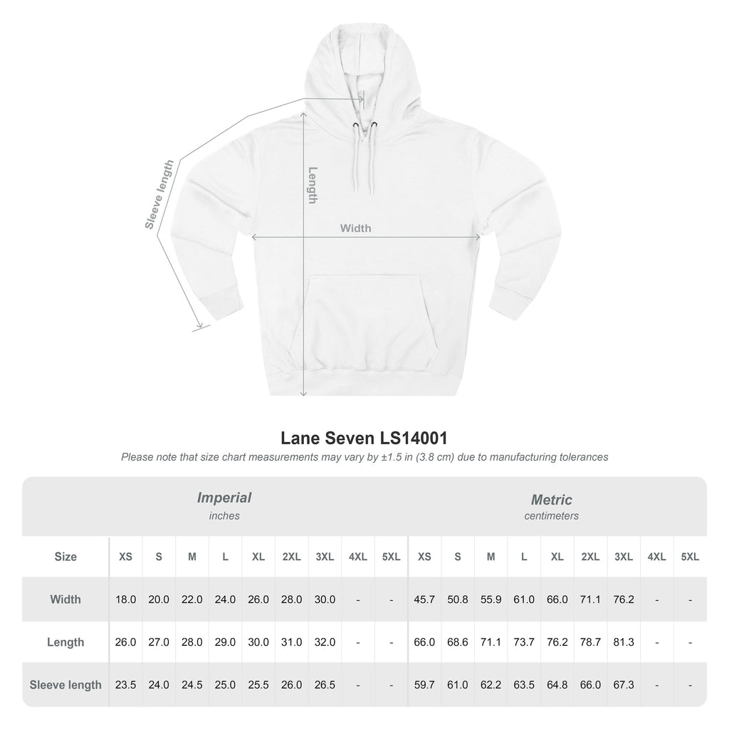 ZFA Premium Hoodie (White Words) Printify