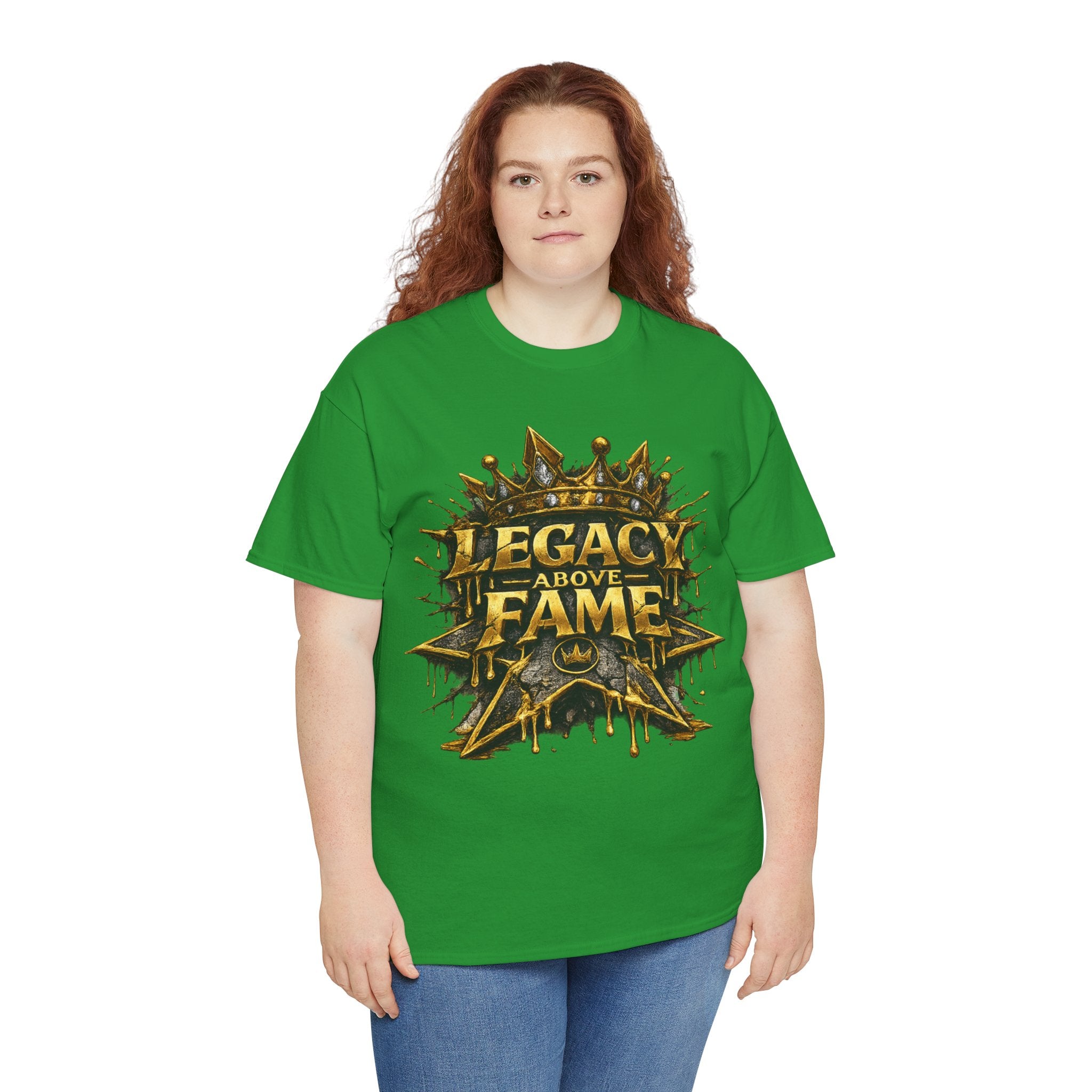 Adult Legacy Above Fame Graphic T-Shirt (Gold Drip) - Zealous For All