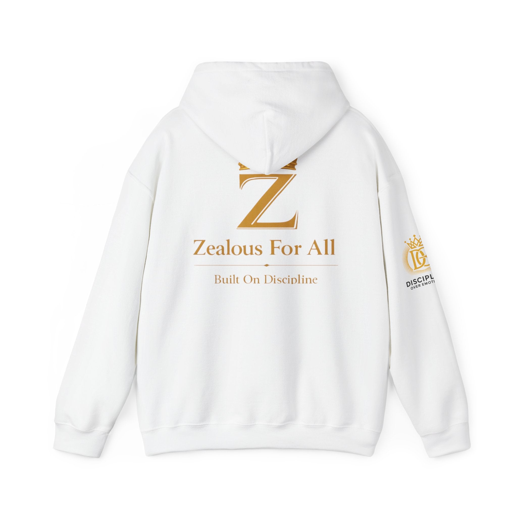 Zealous For All Crown Z Hoodie — Premium White Logo Sweatshirt - Zealous For All