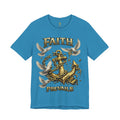 Faith Prevails T‑Shirt (Gold Anchor) Printify