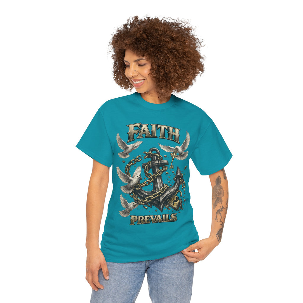 Adult Faith Prevails T‑Shirt (Black Anchor) Printify