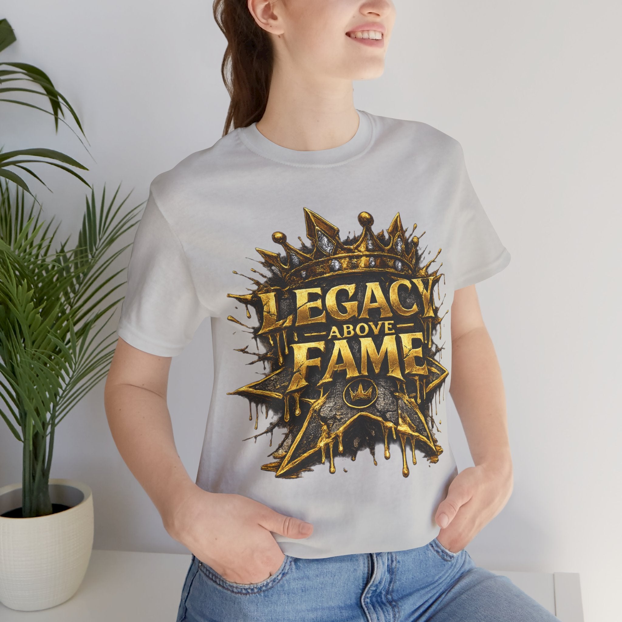 COMING SOON... Legacy Above Fame Graphic Tee (Gold Crown) Printify