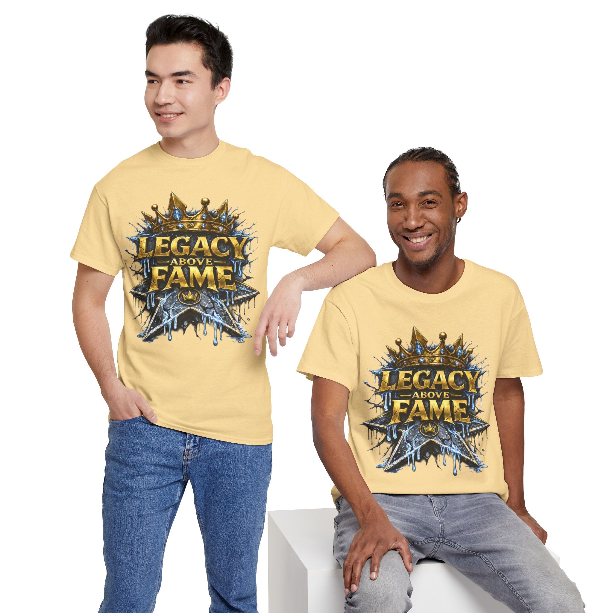 Adult Legacy Above Fame Graphic T-Shirt (Icy Blue Drip) - Zealous For All
