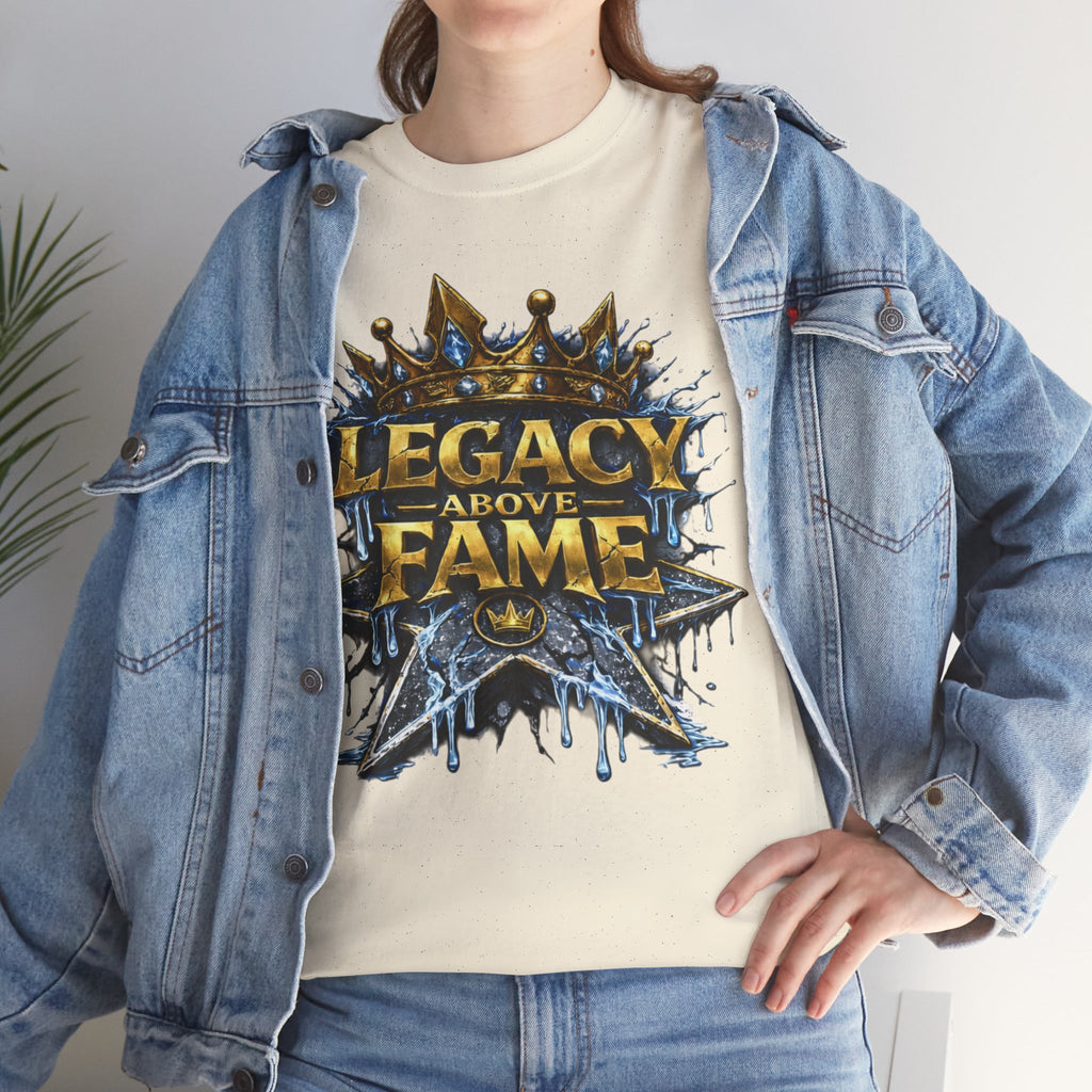 Adult Legacy Above Fame Graphic T-Shirt (Icy Blue Drip) - Zealous For All