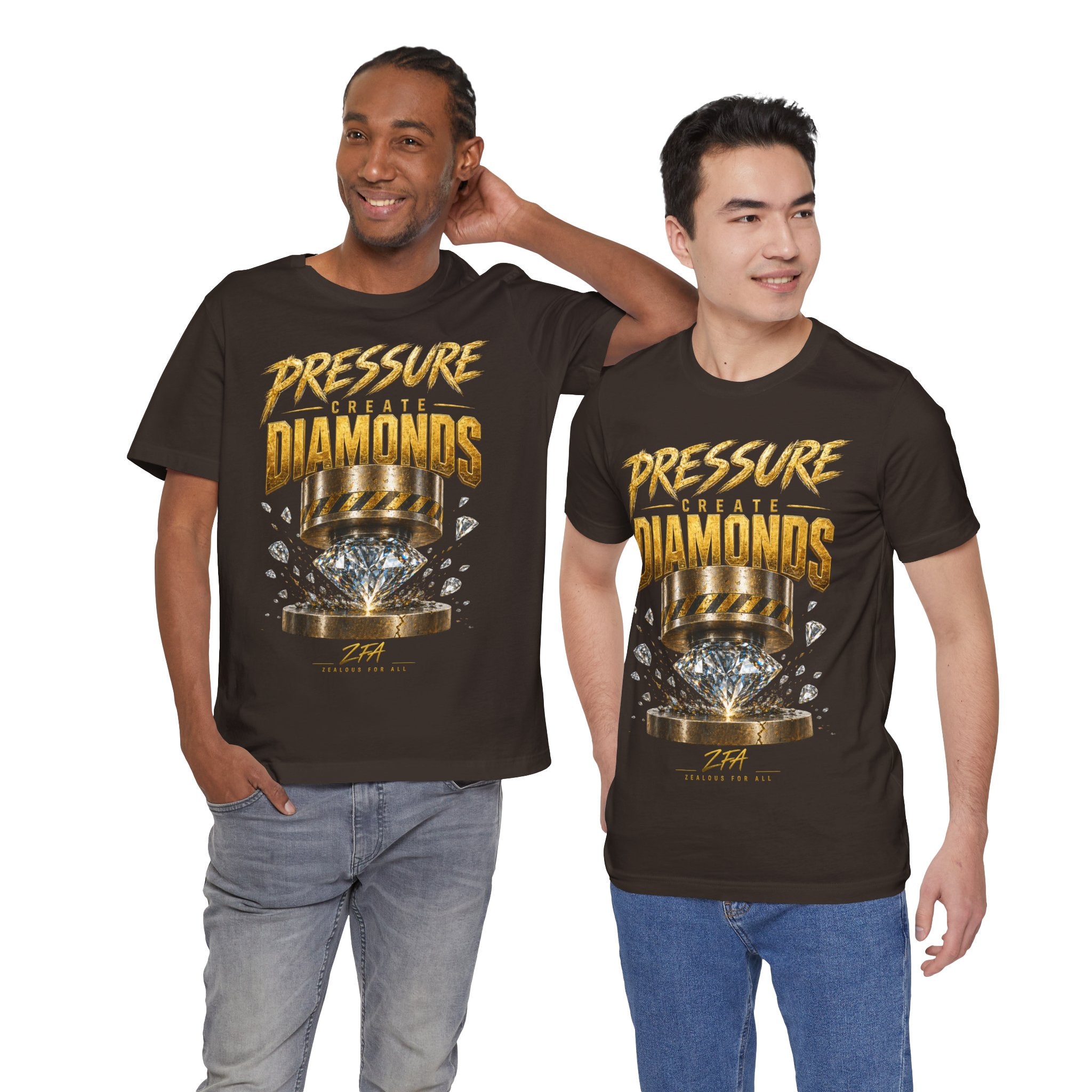 Pressure Create Diamonds T-Shirt — Motivational Graphic Tee