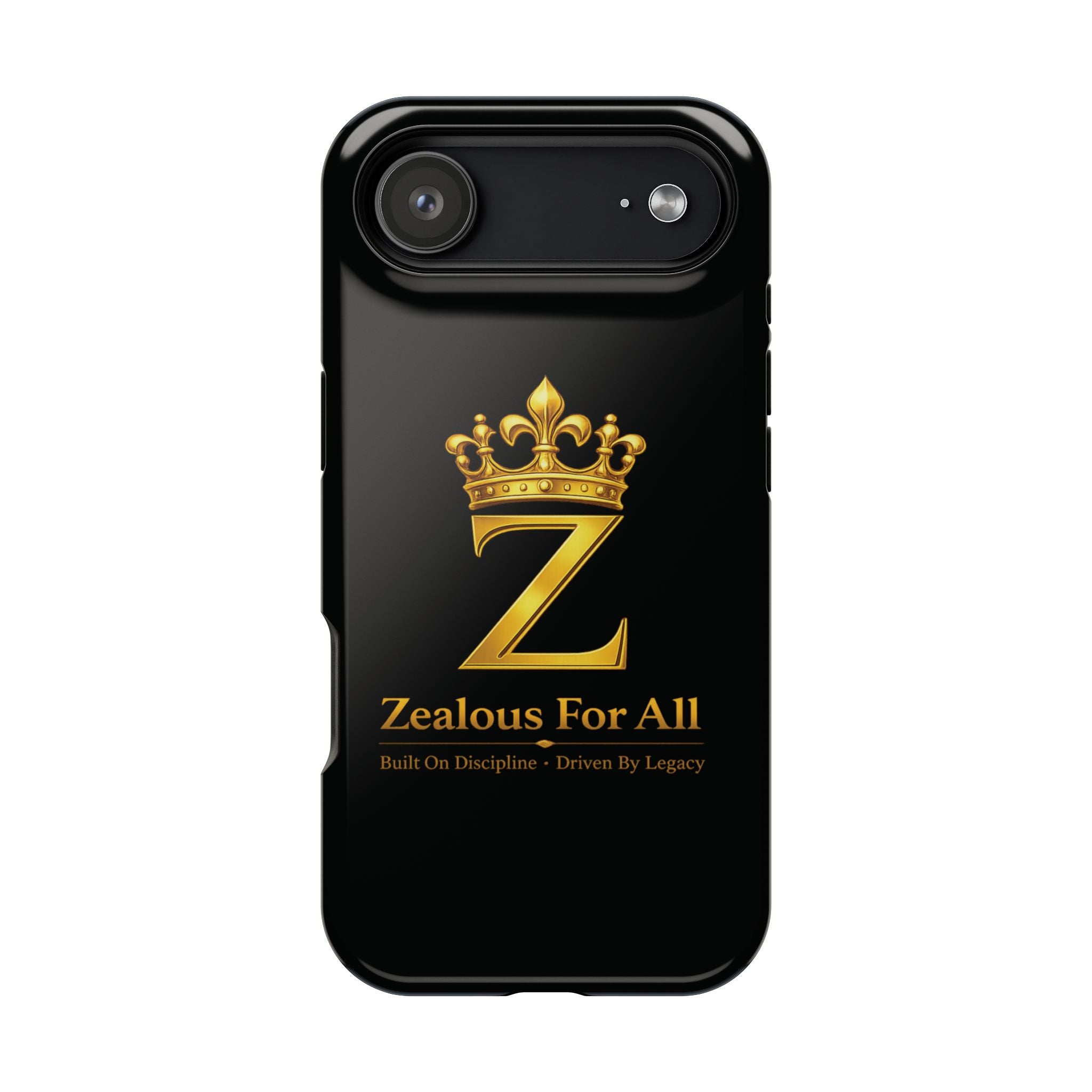 ZFA Phone Case  — "Zealous For All" Gold Crown Impact-Resistant Case Printify