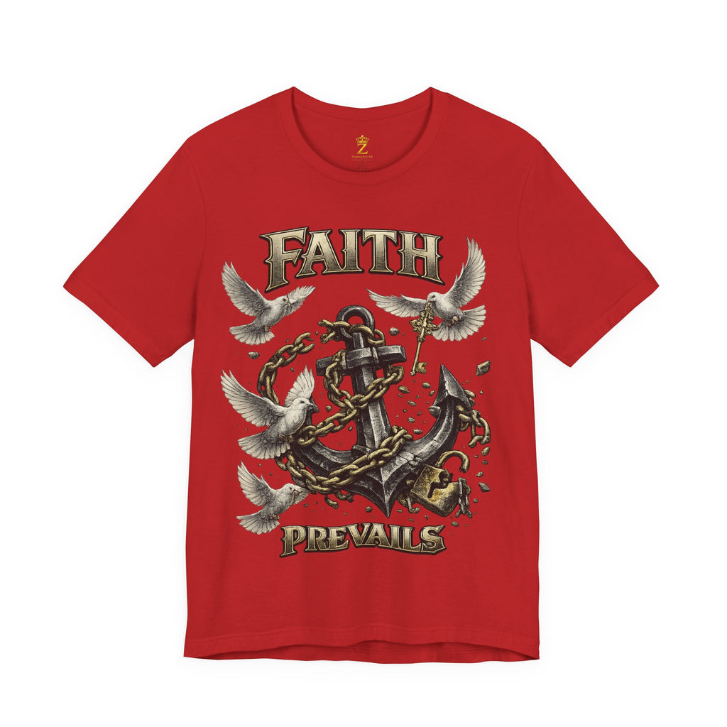 Faith Prevails T‑Shirt (Black Anchor) Printify