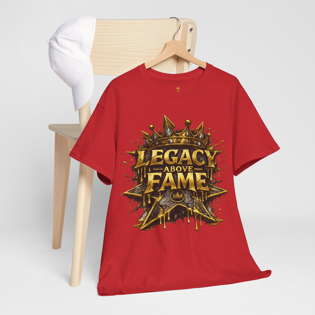 Adult Legacy Above Fame Graphic T-Shirt (Gold Drip) - Zealous For All