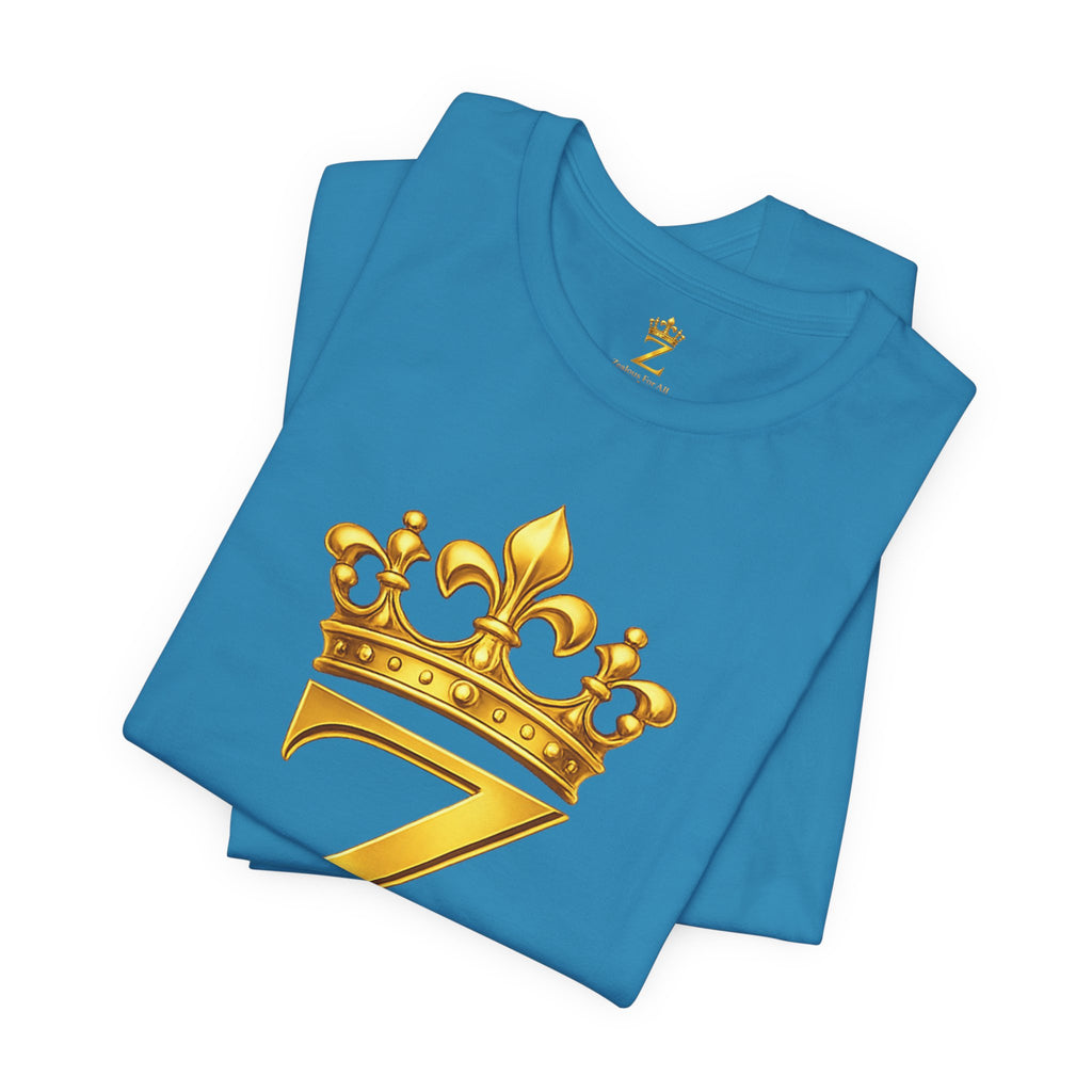 Unisex Zealous For All T-Shirt (Gold Logo) Printify