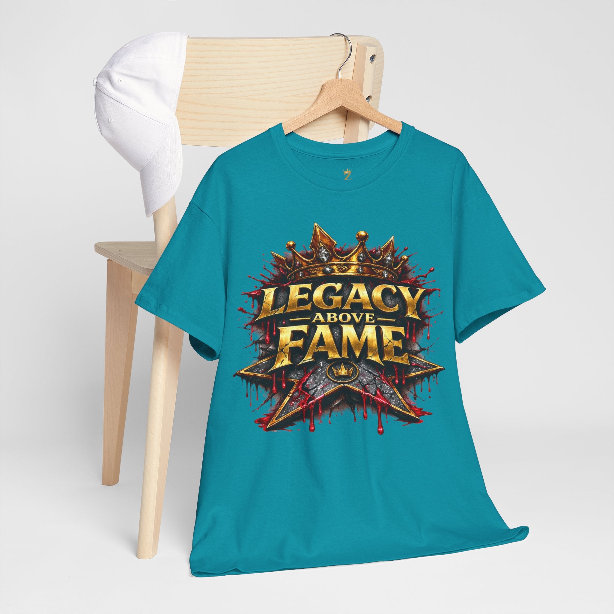 Adult Legacy Above Fame Graphic T-Shirt (Red Drip) - Zealous For All