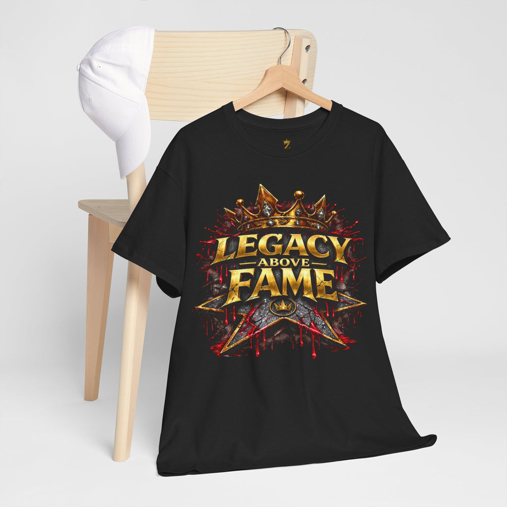 Adult Legacy Above Fame Graphic T-Shirt (Red Drip) - Zealous For All