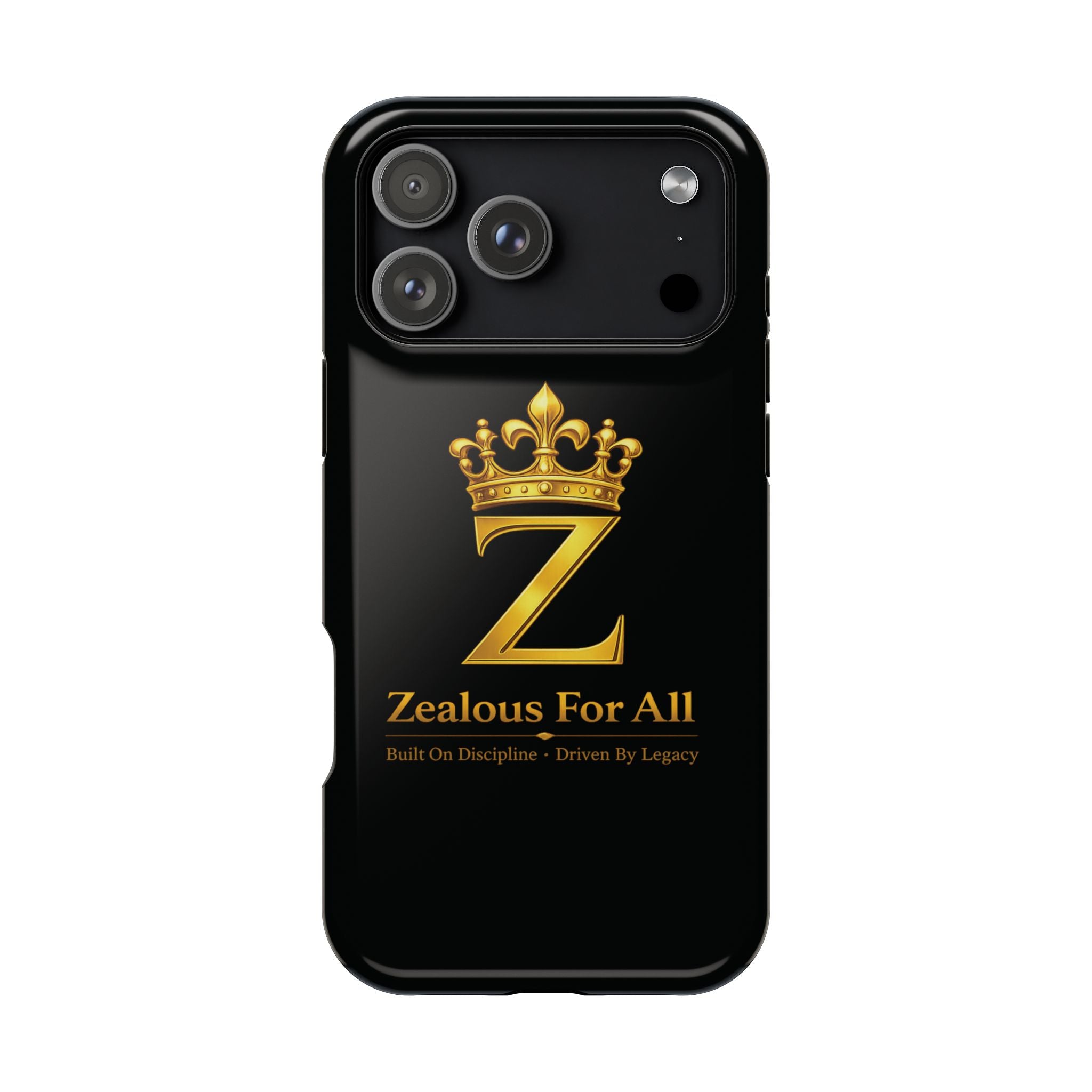 ZFA Phone Case  — "Zealous For All" Gold Crown Impact-Resistant Case Printify