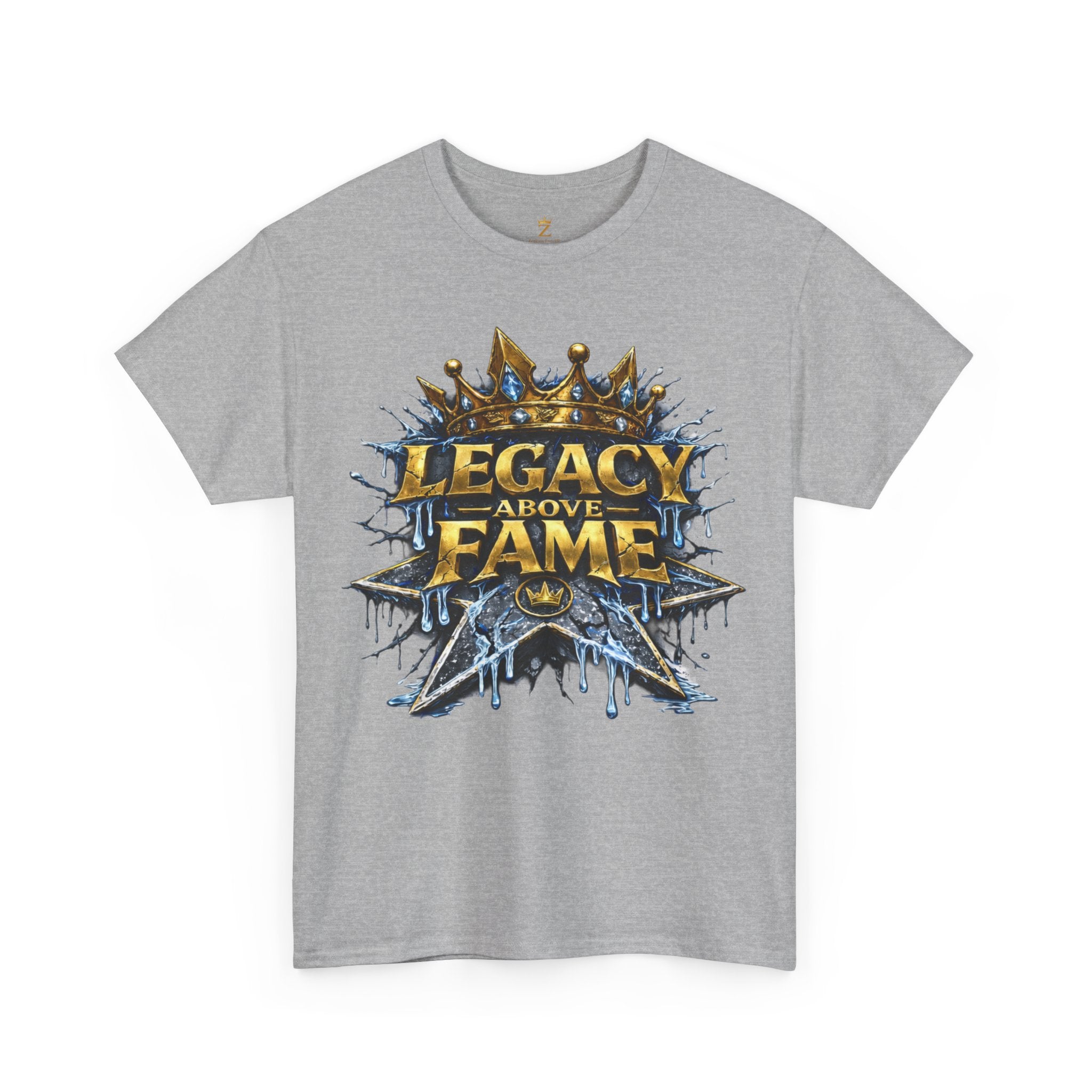 Adult Legacy Above Fame Graphic T-Shirt (Icy Blue Drip) - Zealous For All
