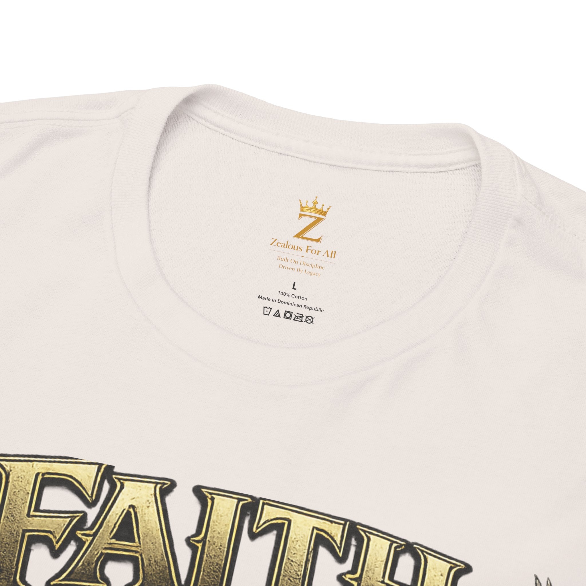 Adult Faith Prevails Anchor T-Shirt (Gold Anchor) Printify