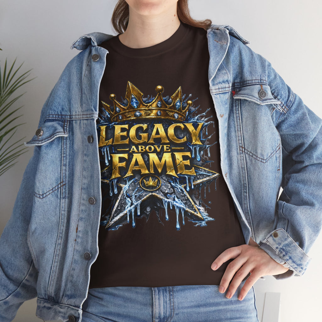 Adult Legacy Above Fame Graphic T-Shirt (Icy Blue Drip) - Zealous For All