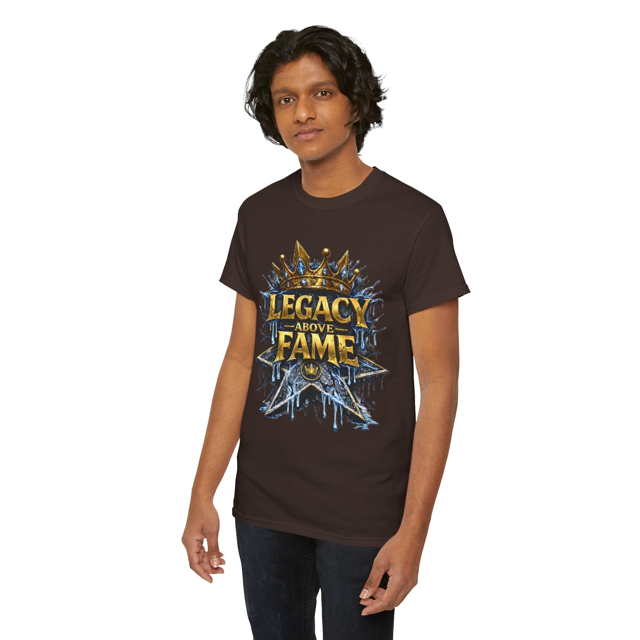 Adult Legacy Above Fame Graphic T-Shirt (Icy Blue Drip) - Zealous For All