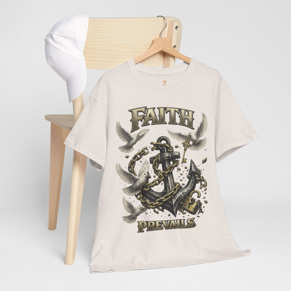 Adult Faith Prevails T‑Shirt (Black Anchor) Printify