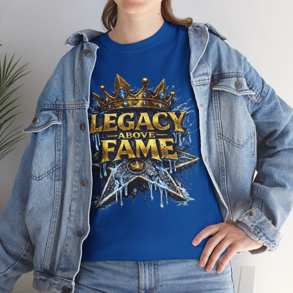 Adult Legacy Above Fame Graphic T-Shirt (Icy Blue Drip) - Zealous For All